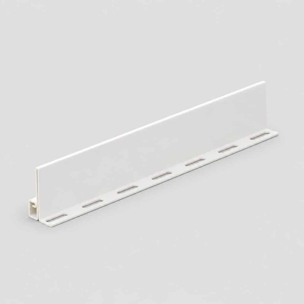Baguette de finition PVC profil de départ, vue de face