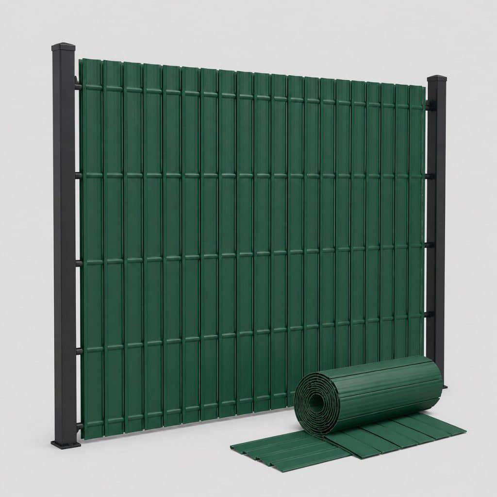 Lame PVC pour portail, vue de face