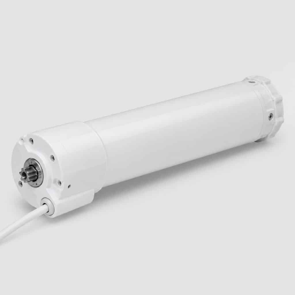 Moteur de volet roulant filaire renforcé vu de face