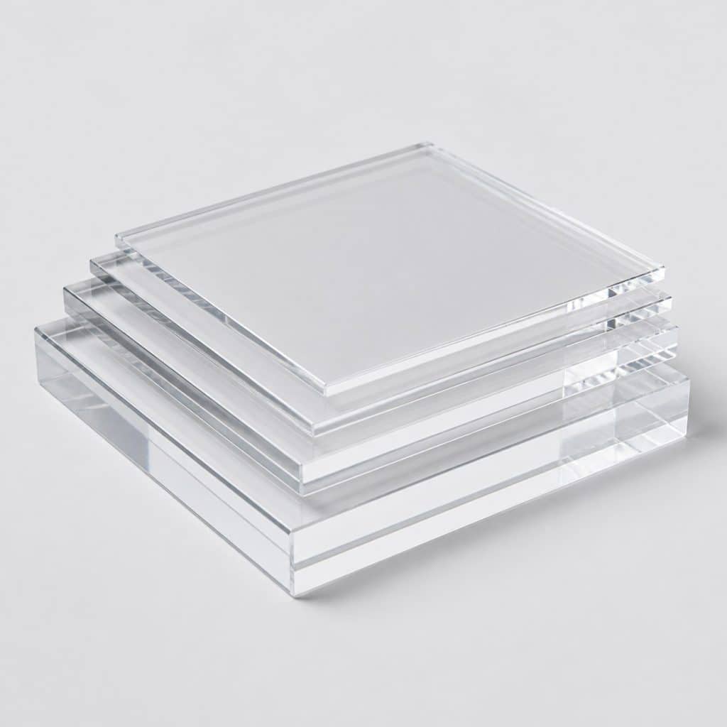 Plaque de plexiglas transparent incolore 3 mm