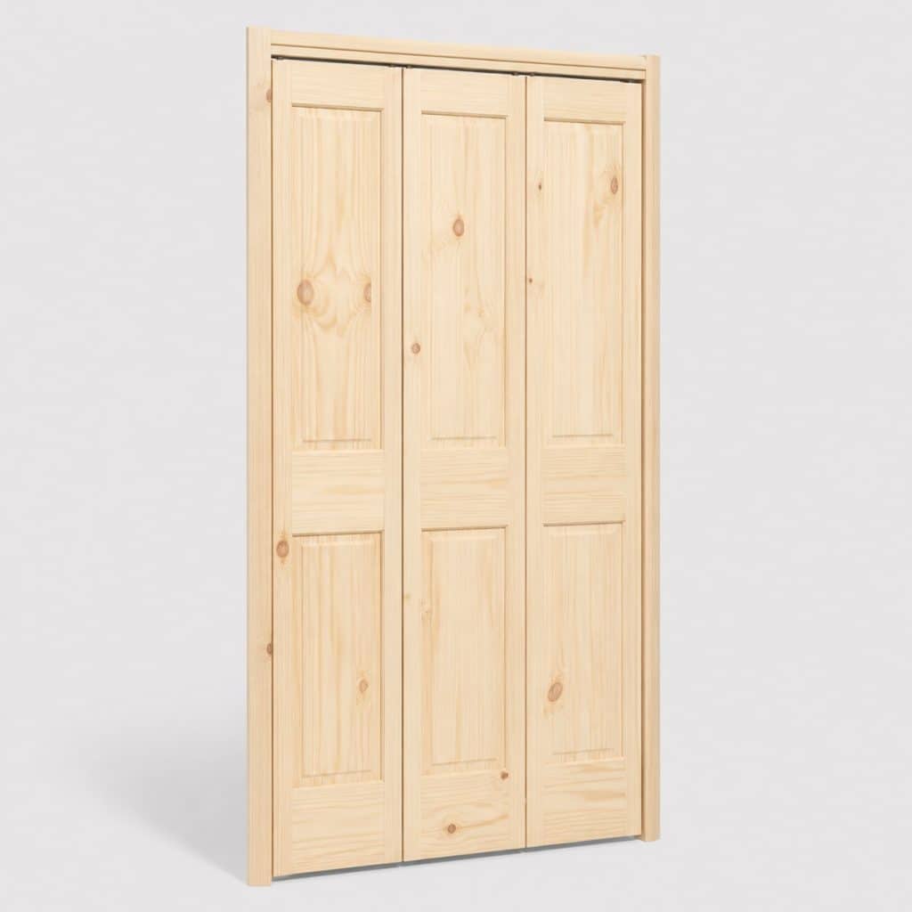Porte de placard pliante gain de place vue de face